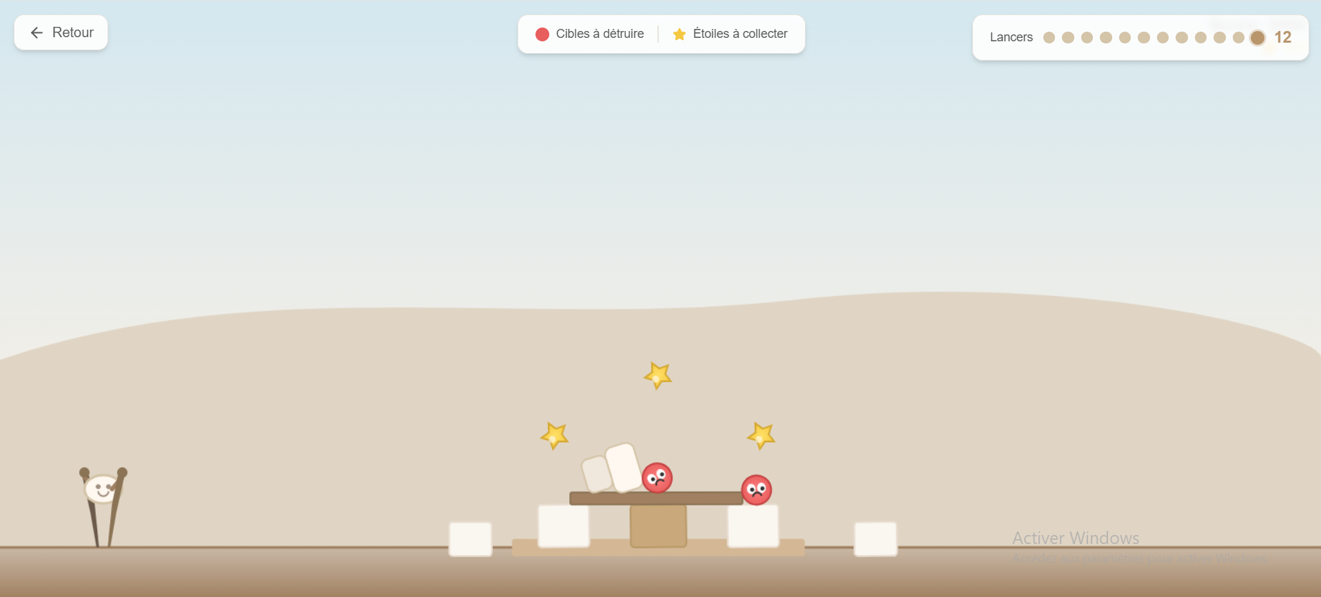 Lancer de Coussin — gameplay physique en temps réel